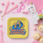Sesamstraat | Koekjesmonster Mecha Cookie. Papieren Bordje (Feest)