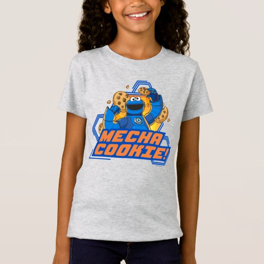 Sesamstraat | Koekjesmonster Mecha Cookie. T-shirt (Voorkant)