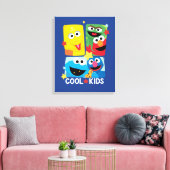 Sesamstraat | Koel Kinder Canvas Afdruk (Insitu (Woonkamer))