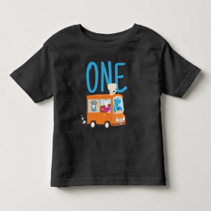 Sesamstraat   Kookie Monster Food Truck Birthday Kinder Shirts