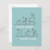 Sesamstraat | Lach meer zorgen minder Briefkaart (Voorkant / Achterkant)