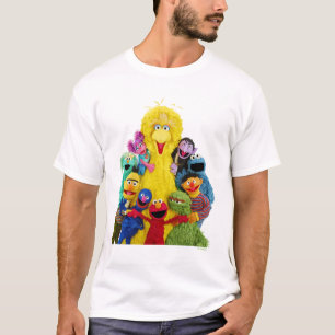 Sesamstraat Leuk Kleurrijk Pals Portret T-shirt