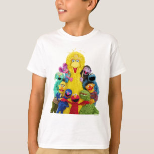 Sesamstraat   Leuk Kleurrijk Pals Portret T-shirt