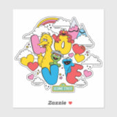 Sesamstraat | Liefde Sticker (Vel)