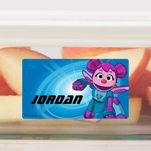 Sesamstraat | Mecha Builders Abby in actie Labels (Aangebracht)