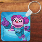 Sesamstraat | Mecha Builders Abby Sleutelhanger (Achterkant)