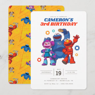 Sesamstraat Mecha Builders - Birthday Kaart