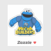 Sesamstraat | Mecha Builders Cookie in Action Sticker (Vel)