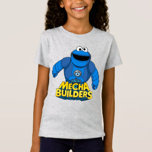 Sesamstraat Mecha Builders Cookie in Action T-shirt