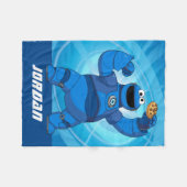 Sesamstraat | Mecha Builders Cookie Monster Fleece Deken (Voorkant (Horizontaal))