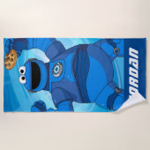 Sesamstraat | Mecha Builders Cookie Monster Strandlaken (Voorkant)
