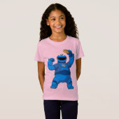 Sesamstraat | Mecha Builders Cookie Monster T-shirt (Voorkant volledig)
