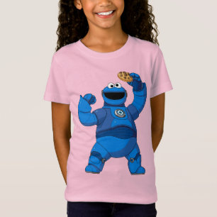 Sesamstraat Mecha Builders Cookie Monster T-shirt