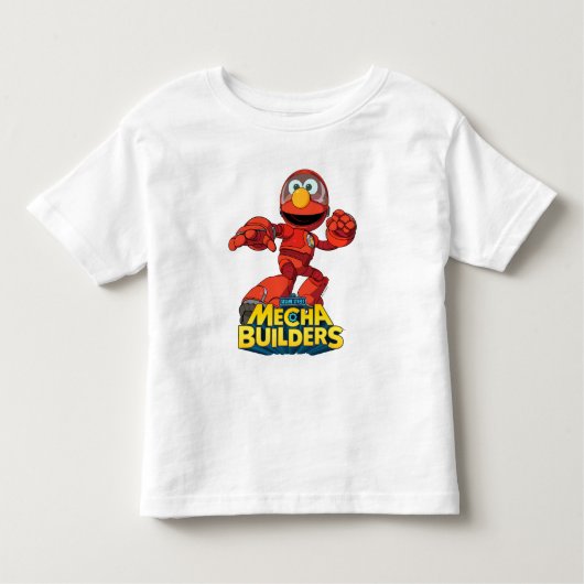 Sesamstraat | Mecha Builders Elmo in Action Kinder Shirts (Voorkant)