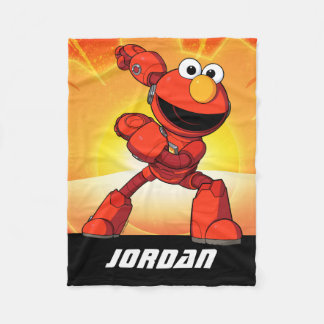 Sesamstraat | Mecha Builders Elmo | Naam toevoegen Fleece Deken