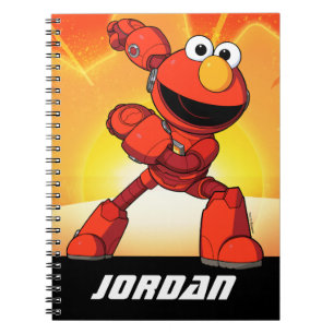 Sesamstraat Mecha Builders Elmo Naam toevoegen Notitieboek