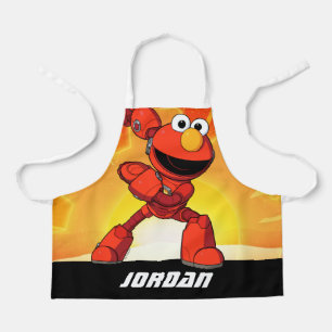 Sesamstraat Mecha Builders Elmo Naam toevoegen Schort