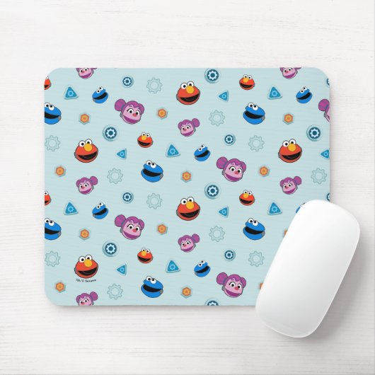 Sesamstraat | Mecha Builders Facers Pattern Muismat (Met muis)