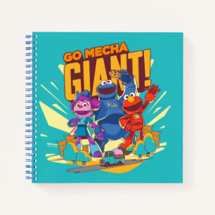 Sesamstraat   Mecha Builders gaan Mecha Giant. Notitieboek