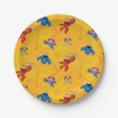 Sesamstraat | Mecha Builders Pattern Papieren Bordje (Voorkant)