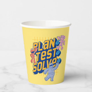 Sesamstraat | Mecha Builders Plan Test Solve Papieren Bekers