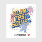 Sesamstraat | Mecha Builders Plan Test Solve Sticker (Vel)