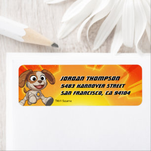 Sesamstraat   Mecha Builders Tango in Action Etiket