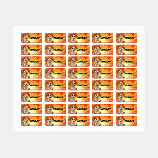 Sesamstraat | Mecha Builders Tango in Action Labels (Vel)