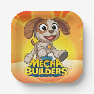 Sesamstraat   Mecha Builders Tango in Action Papieren Bordje