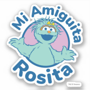 Sesamstraat   Mi Amiguita Rosita Sticker
