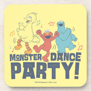 Sesamstraat   Monster Dance Party Bier Onderzetter