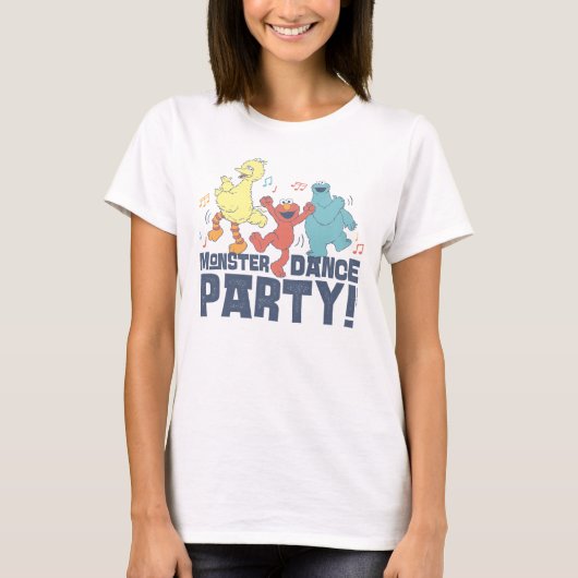 Sesamstraat | Monster Dance Party T-shirt (Voorkant)