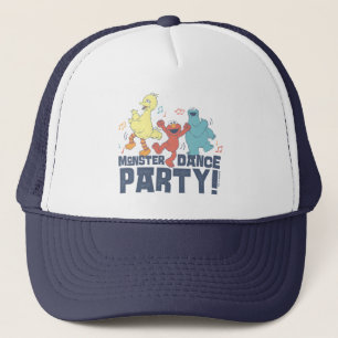 Sesamstraat Monster Dance Party Trucker Pet