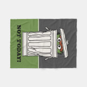 Sesamstraat | Oscar de Grouch Niet Vandaag! Fleece Deken (Voorkant (Horizontaal))