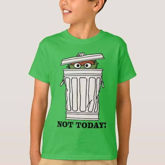 Sesamstraat | Oscar de Grouch Niet Vandaag! T-shirt (Voorkant)