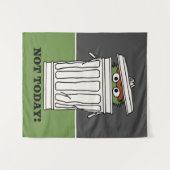 Sesamstraat | Oscar de Grouch Niet Vandaag! Wandkleed (Voorkant (horizontaal))