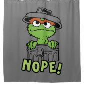 Sesamstraat | Oscar de Grouch Nope! Douchegordijn (Voorkant)