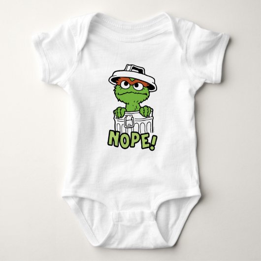 Sesamstraat | Oscar de Grouch Nope! Romper (Voorkant)