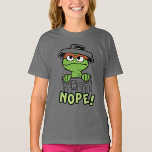 Sesamstraat Oscar de Grouch Nope! T-shirt