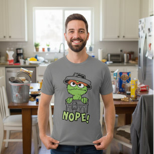 Sesamstraat   Oscar de Grouch Nope! T-shirt