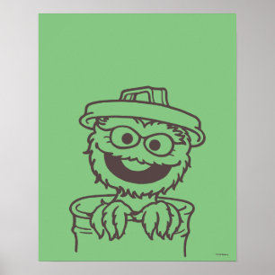 Sesamstraat Oscar de Grouch Poster