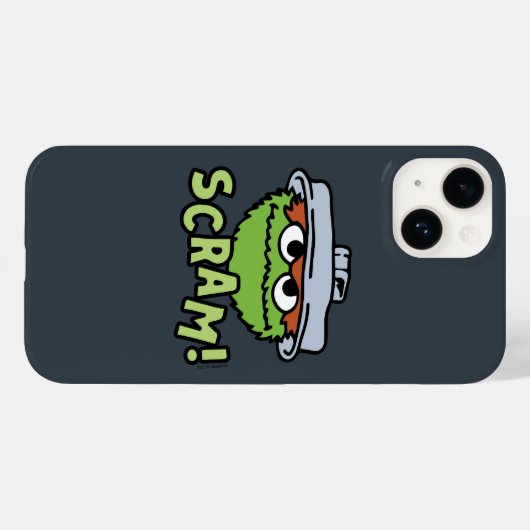 Sesamstraat | Oscar de Grouch Scram! Case-Mate iPhone Case (Achterkant (horizontaal))