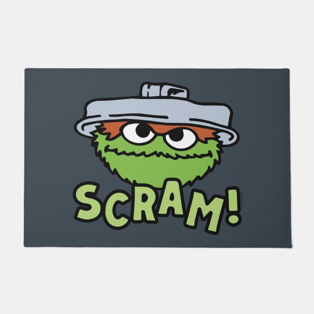 Sesamstraat | Oscar de Grouch Scram! Deurmat (Voorkant)