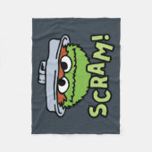 Sesamstraat | Oscar de Grouch Scram! Fleece Deken (Voorkant)