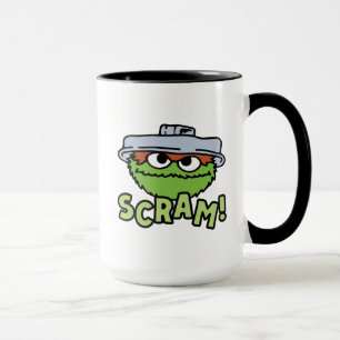 Sesamstraat   Oscar de Grouch Scram! Mok