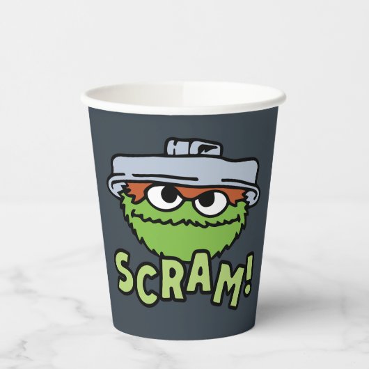 Sesamstraat | Oscar de Grouch Scram! Papieren Bekers (Links)