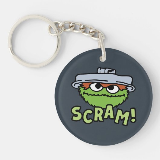 Sesamstraat | Oscar de Grouch Scram! Sleutelhanger (Voorkant)
