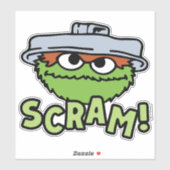 Sesamstraat | Oscar de Grouch Scram! Sticker (Vel)
