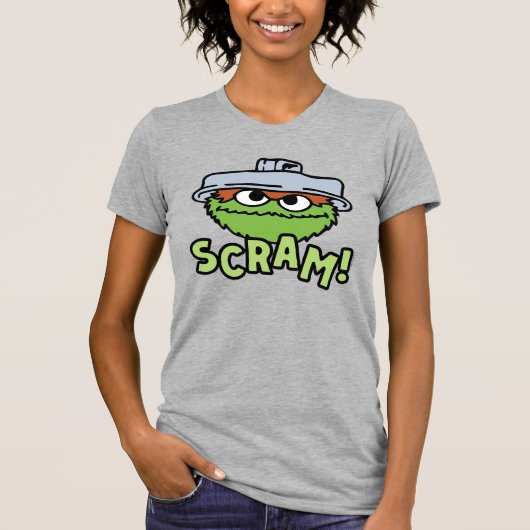 Sesamstraat | Oscar de Grouch Scram! T-shirt (Voorkant)