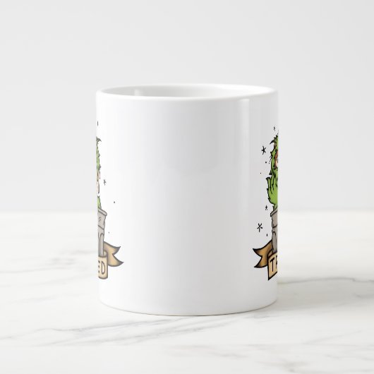 Sesamstraat | Oscar de Grouch Trashed Extra Grote Beker (Voorkant)